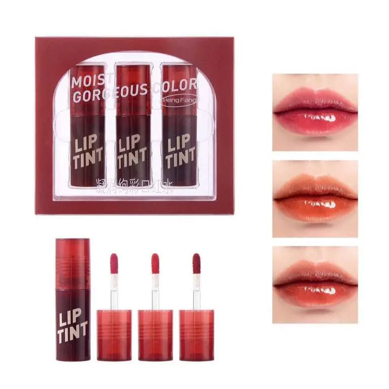 Picture of Heng Fang Lip Tint Moist Gorgeous Color Lipstick 3 Pcs Set