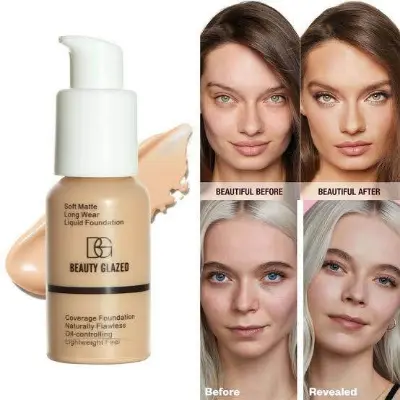 Picture of Beauty Glazed Coverage Foundation: 104Buff Beige