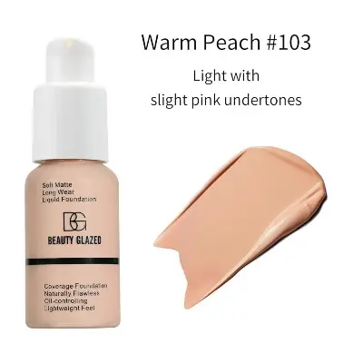 Picture of Beauty Glazed Coverage Foundation-# 103WarmPeach