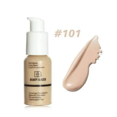 Picture of BEAUTY GLAZED NEW COVERAGE FOUNDATION-# 101Porecelain