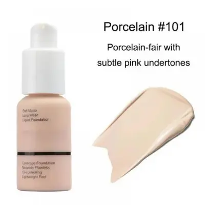Picture of BEAUTY GLAZED NEW COVERAGE FOUNDATION-# 101Porecelain