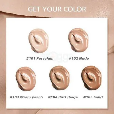 Picture of BEAUTY GLAZED NEW COVERAGE FOUNDATION-# 101Porecelain
