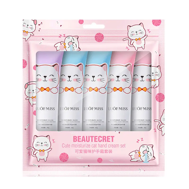 Picture of Luofmiss Beautecret Cute Cat Hand Cream Set -5pcs