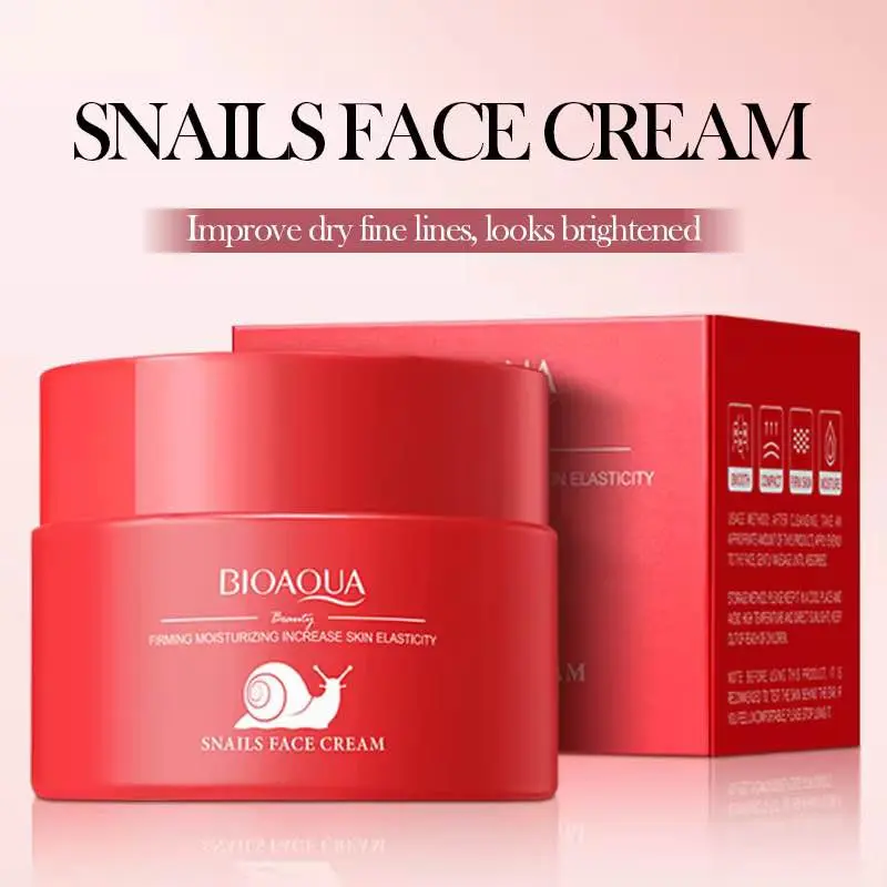 Picture of BIOAQUA Organic Snail Mucin Cream Natural Ingredients Wholesale Firming & Hydrating Brightening Face Cream for Women-50gm