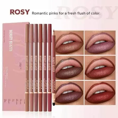 Picture of BEAUTY GLAZED ARTIST VELVET LIPLINER SET ROSY-6 pcs
