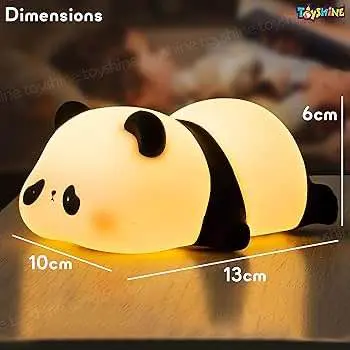 Picture of Sleeping Panda LED Night Light Living Room Cute Panda Plastic Lamp Bedside Decor Creative Kids Night Light Birthday Gift Cake Decor