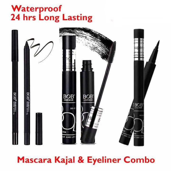 Picture of BOB Kajal+Mascara+Eyeliner 3 IN 1 Set combo