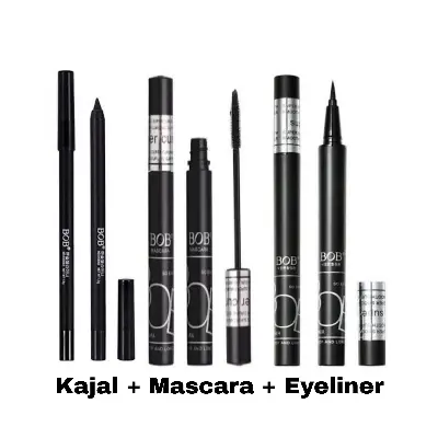 Picture of BOB Kajal+Mascara+Eyeliner 3 IN 1 Set combo