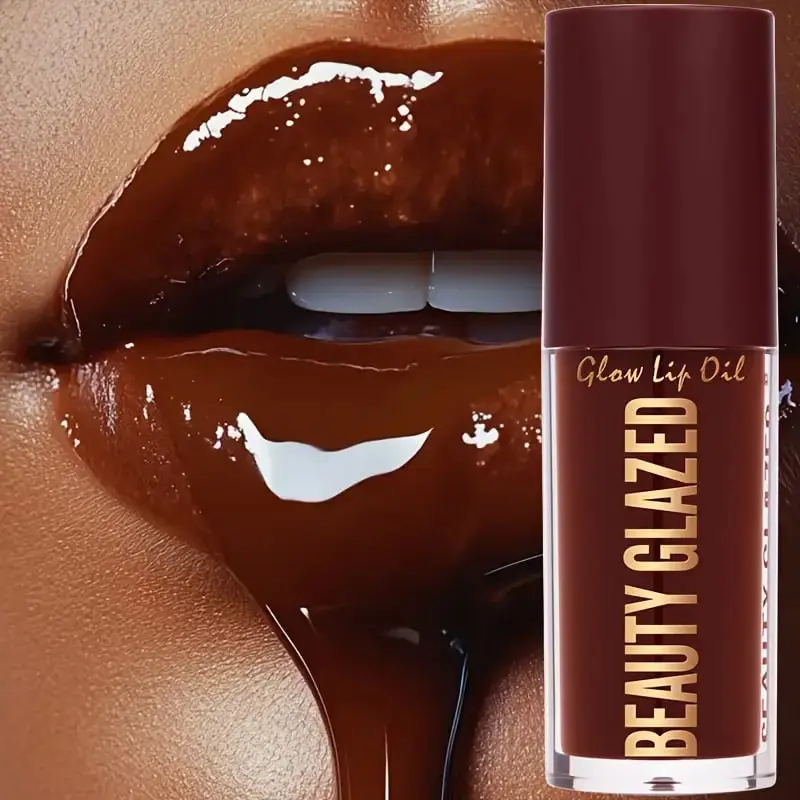 Picture of Beauty Glazed Lip Oil - Hydrating & Plumping Lip Balm with Plant-Based Squalane, Glossy Finish, Matte Finish, All Light Beige Types, Natural Lip Plump Essence-1pcs