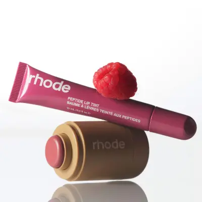 Picture of Rhode Sleepy Girl+Raspberry Jelly Pocket Blush + Peptide Lip Tint-2 pcs
