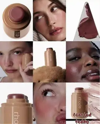 Picture of Rhode Toasted teddy + Espresso Pocket Blush + Peptide Lip Tint -2pcs