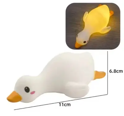Picture of Sleeping Goose LED Nursery Night Light Kids Dimmable Bedside Lamp Toy Best Gift Baby and Girl