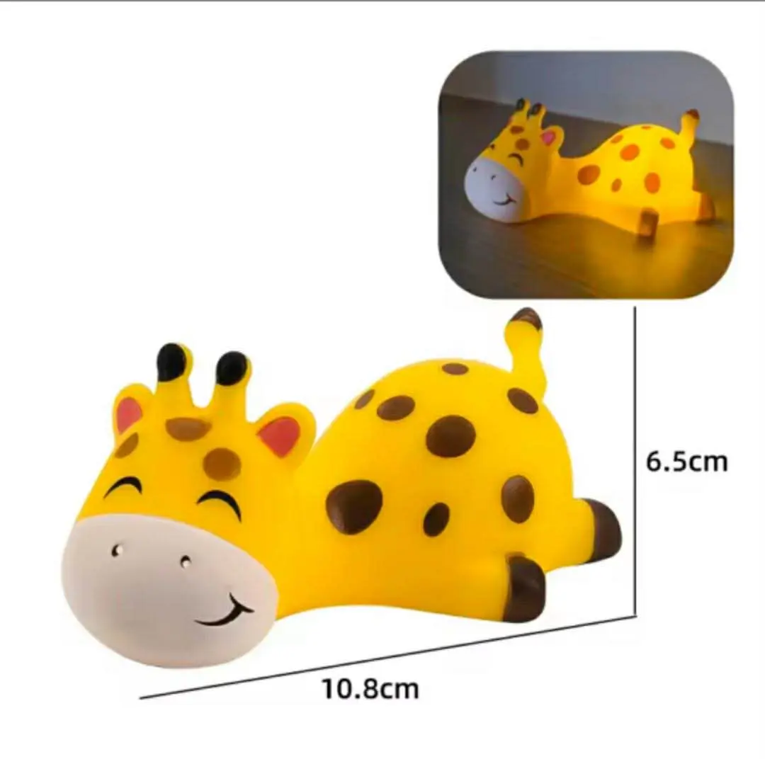 Picture of Cute Sleeping Giraffe LED Nursery Night Light Kids Dimmable Bedside Lamp Toy Best Gift Baby and Girl