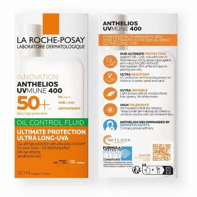 Picture of LA Roche-Posay Anthelios Uvmune 400 Oil Control Fluid (Spf 50+)-50gm