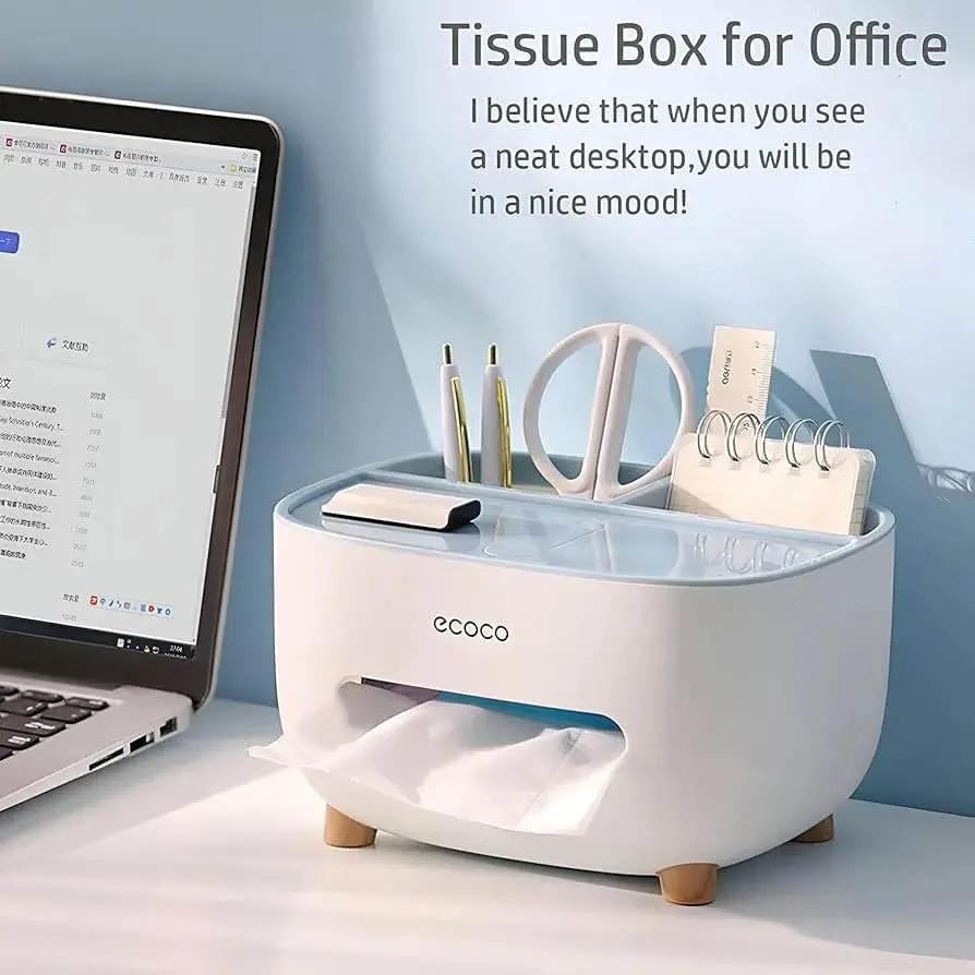Picture of ECOCO Napkin Holder Household Living Room Dining Room Creative Lovely Simple Multi function Remote Control Storage Tissue Box