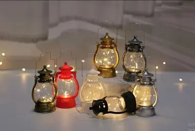 Picture of Lantern Retro Lamp Energy-Saving Holiday Desktop Hanging Bar Night Light Decorative Led Small Home Party