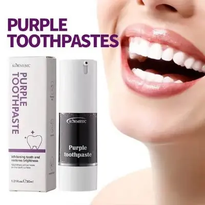 Picture of KORMESIC Private Label Whitening Purple Toothpaste 30ml Fresh Breath
