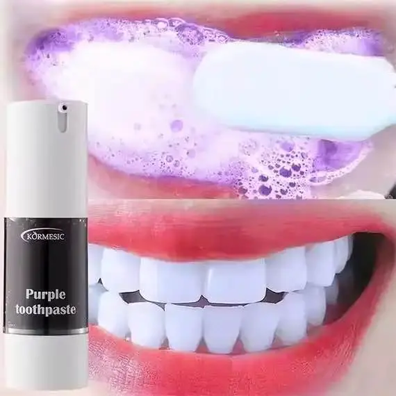 Picture of KORMESIC Private Label Whitening Purple Toothpaste 30ml Fresh Breath