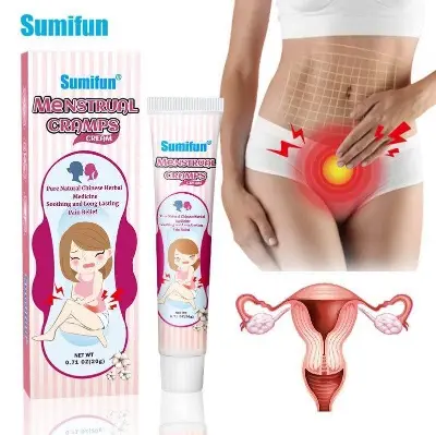 Picture of SUMIFUN Menstrual Cramps Pain Reliever Cream Mabisang Gamot Pamparegla Menstrual Cup Irregular Menstruation Pain Reliever Rub Original Essential Pain Relief-20gm