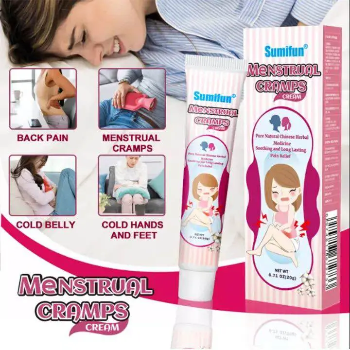 Picture of SUMIFUN Menstrual Cramps Pain Reliever Cream Mabisang Gamot Pamparegla Menstrual Cup Irregular Menstruation Pain Reliever Rub Original Essential Pain Relief-20gm