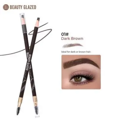 Picture of Beauty Glazed Waterproof Eyebrow Pencil - #01 Dark Brown