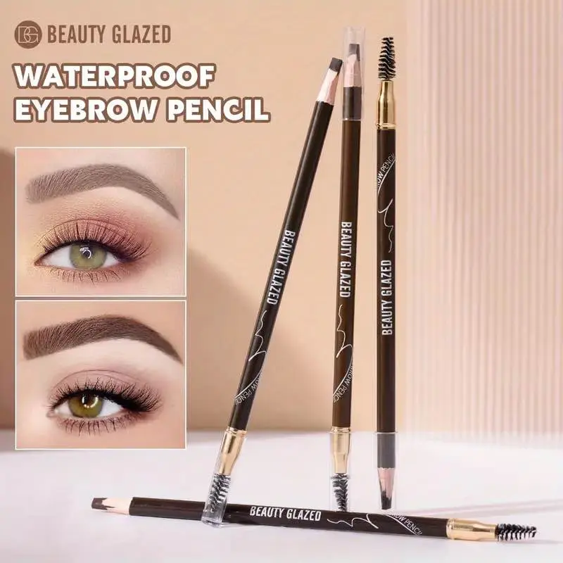 Picture of Beauty Glazed Waterproof Eyebrow Pencil - #01 Dark Brown