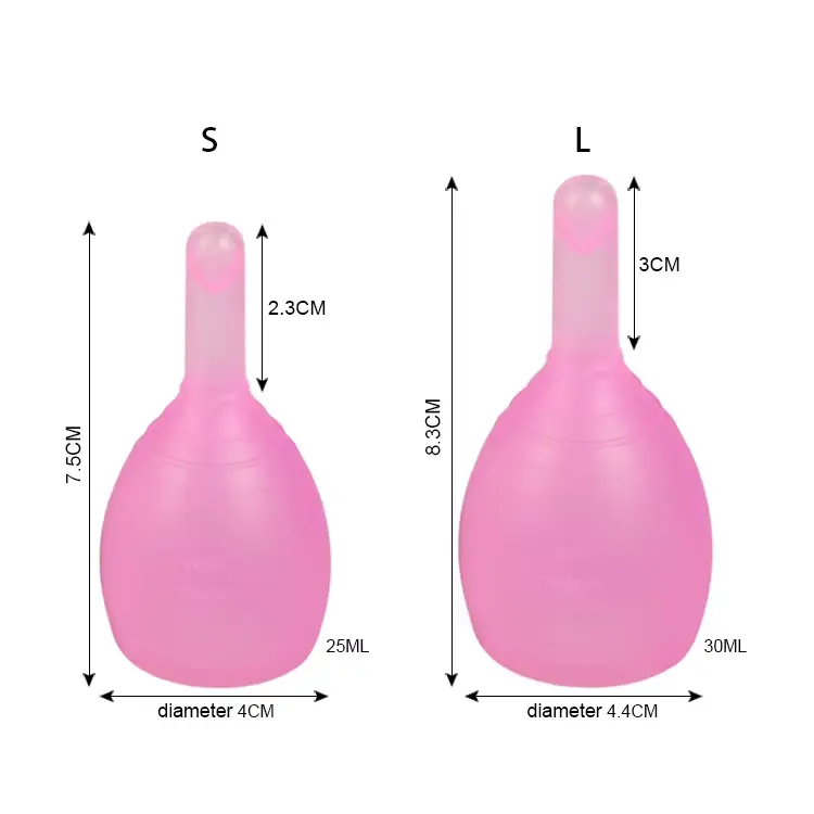 Picture of AEIOU Certified Silicone Copa Menstrual Cup with Drain New Menstrual Cup Designed for Effective Menstruation Management