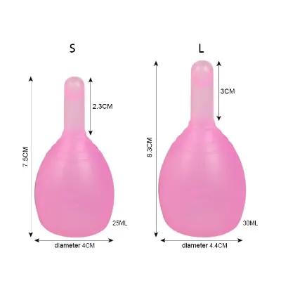 Picture of AEIOU Certified Silicone Copa Menstrual Cup with Drain New Menstrual Cup Designed for Effective Menstruation Management