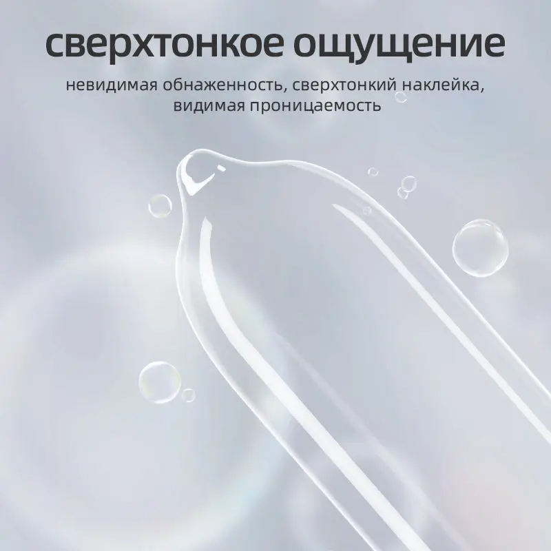 Picture of GJG 003 Ultra Thin Natural Rubber Latex Male Russian Condoms Prevent Pregnancy Enhance - 10 Butter Pack/Box