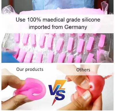 Picture of AEIOU 100% Platinum Grade Silicone CE Approved Women Reusable Menstrual Cup for Women | Green | Purple | Pink | Small Size | Large Size | Pad