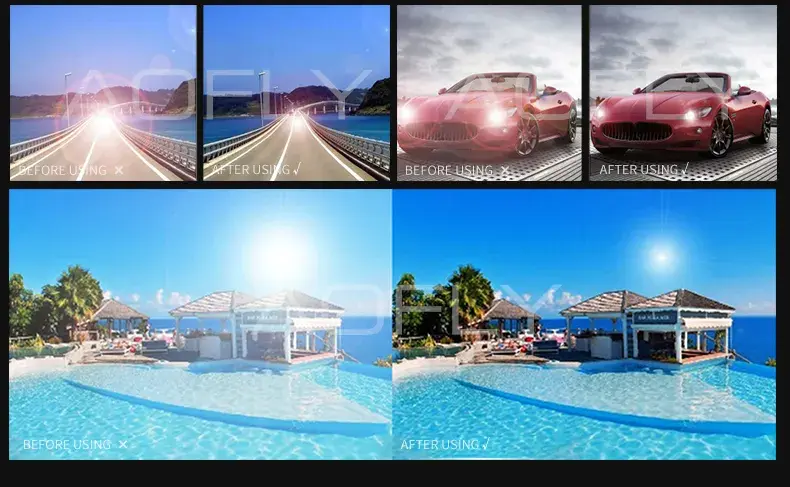 Picture of Black Fashion Vintage Square Men's and Women's Rice Nail Sunglasses UV400 Unisex Outdoor Sports Cycling Sun Shade Sunglasses