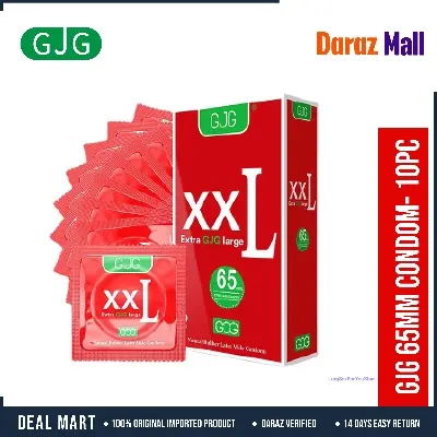 Picture of GJG XXL 65MM Very Big Size Contraception Latex Thin Delay Lubrication Fit Condoms-10Pcs/Box