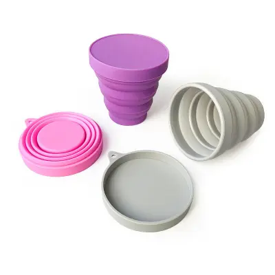 Picture of Portable & Reusable Food-Grade Silicone Folding Water Cup for Menstrual Cup Sterilizer