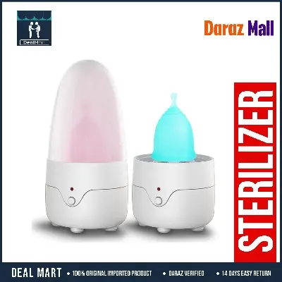 Picture of Portable Steam Sterilizer Machine for Cleaning Baby Nipples Menstrual Cup & Personal Small Articles