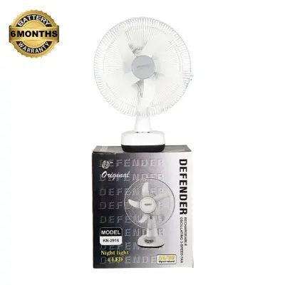 Picture of (DF-2916)Defender 16" Rechargeable AC_DC Fan China Fittings with LED Multi-Function Maroon 