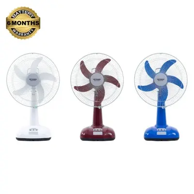 Picture of (TS-2926): Defender 16" Rechargeable AC_DC Fan with LED Multi-Function:Maron