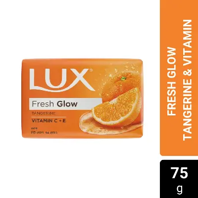 Picture of Lux Soap Bar Fresh Glow Tangerine & Vitamin C + E 75g