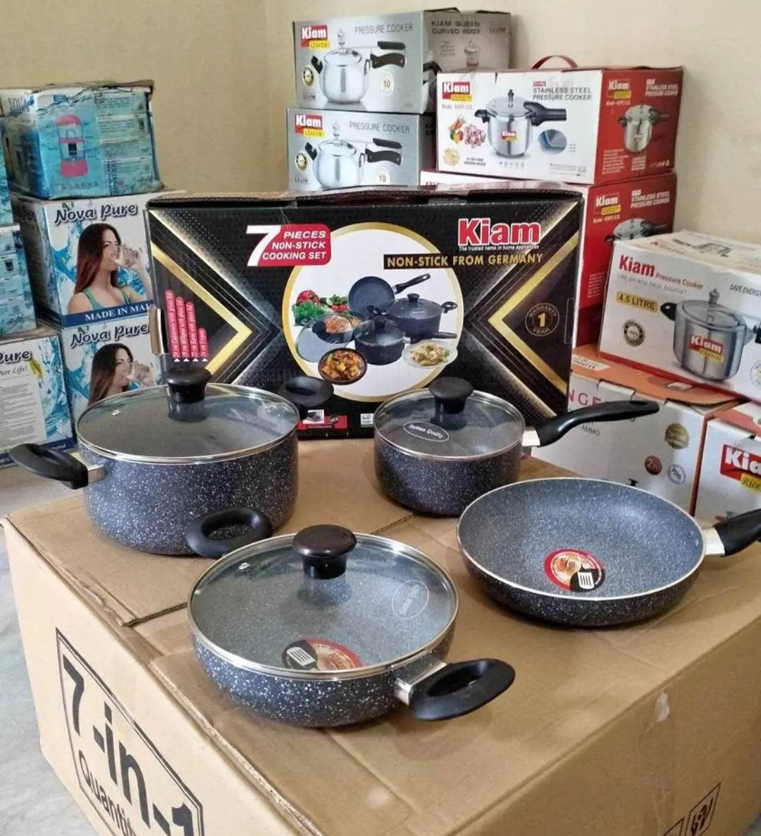 Picture of Kiam Non Stick Cookwer Set Marvell Coting 7 pcs