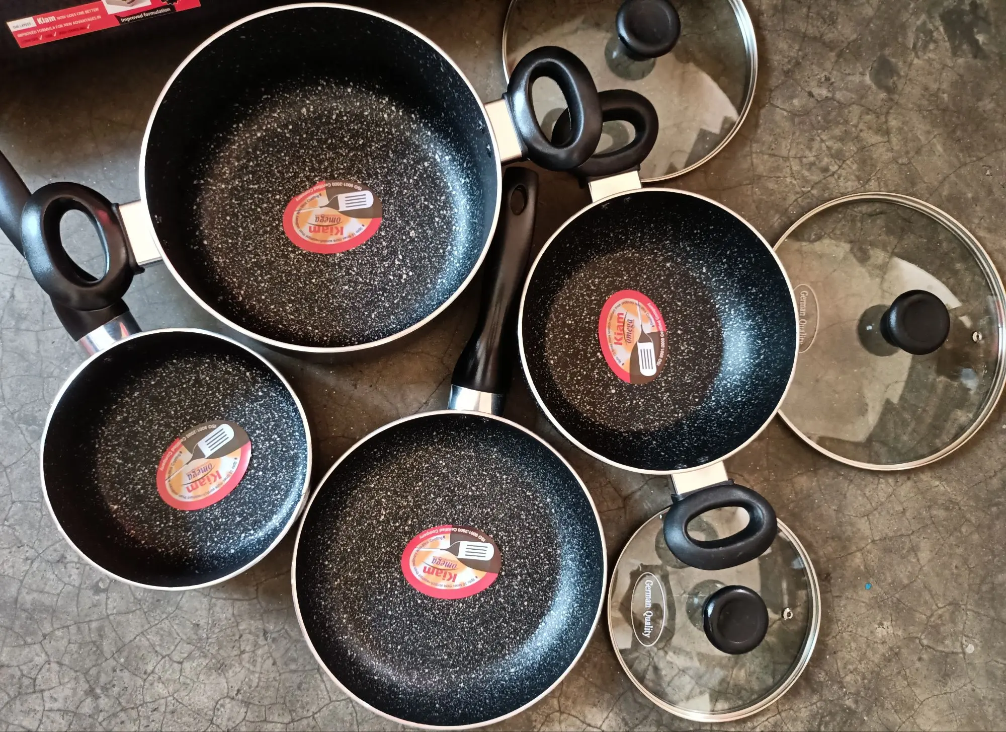 Picture of Kiam Non Stick Cookwer Set Marvell Coting 7 pcs