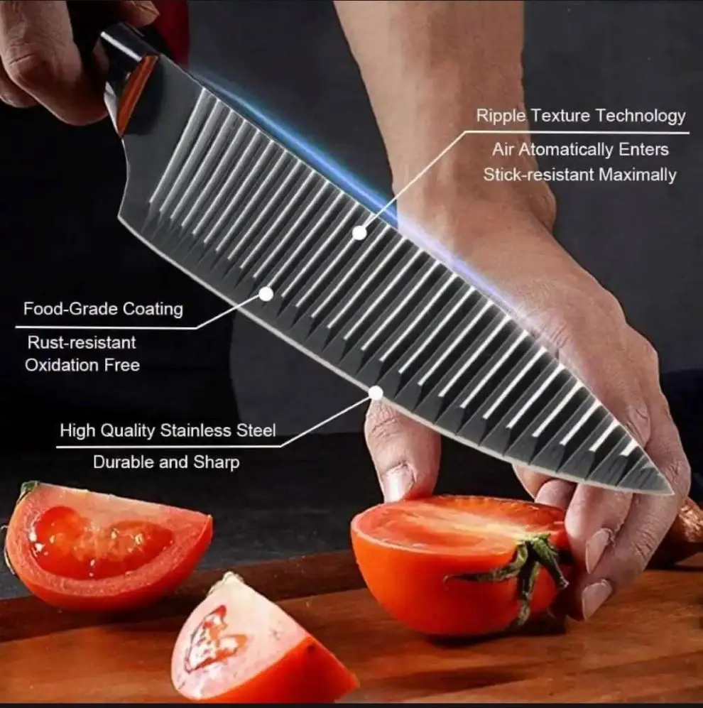 Picture of Stainless Steel Kitchen knife (Black) -6 Pcs Set