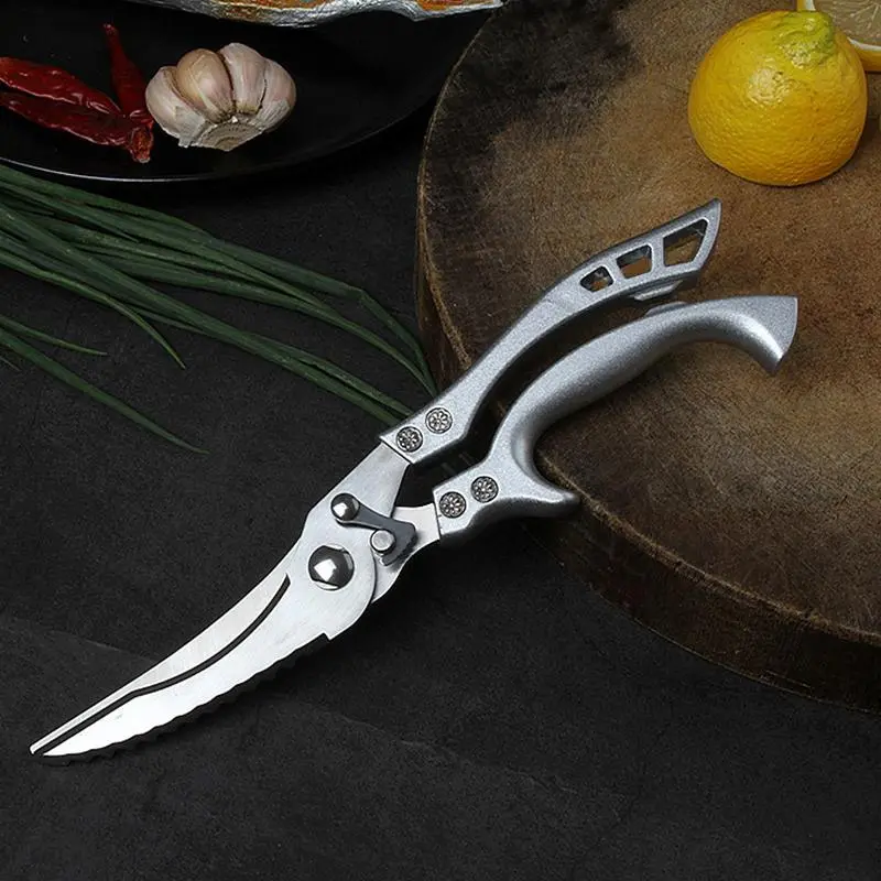 Picture of Powerful Chicken Bone Scissors Stainless Steel Portable Chicken Duck Fish Cutter For Kitchen Accessories