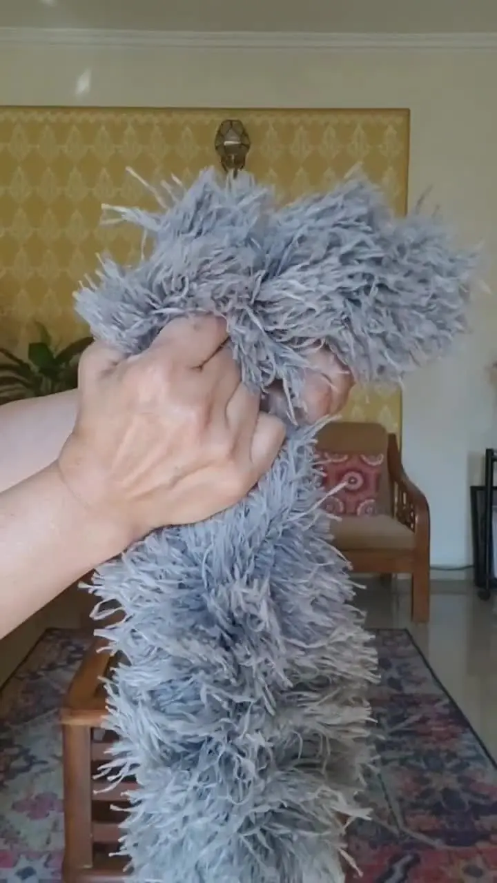 Picture of Microfiber Duster with Extension Pole(Stainless Steel), with Bendable Head, Extendable Duster for Cleaning High Ceiling Fan, Interior Roof, Cobweb, Gap Dust- Wet or Dry Use