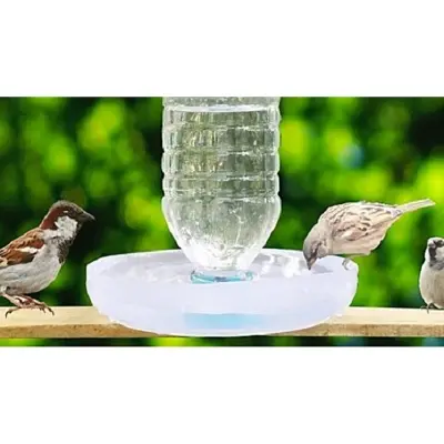 Picture of Bird Water Pot Stand Without Bottle For All Birds (White)