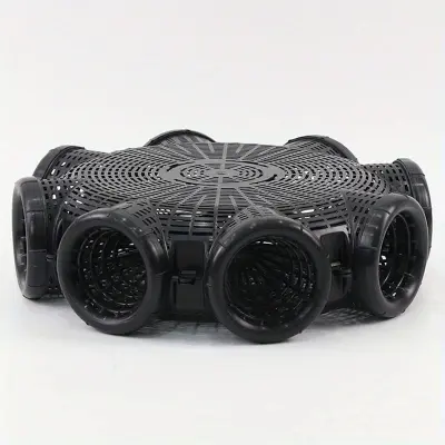 Picture of Black Fish Net Cage Fishnet Finless Eel Loach Trap Fishing Pot Durable Plastic Container Mud Cage Container Fishing Traps (Black)