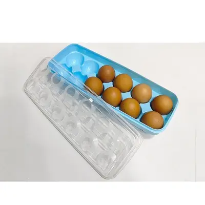 Picture of 12 Grid Colorful Egg box Storage Container Holder Plastic (Multicolor)