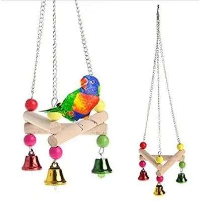 Picture of Birds Swing toy for Budgies, Cockatiel, Parrot, Conure, Java, Finch, Canary and Other Small Birds bird accessories