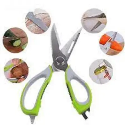 Picture of Kitchen Master Vegetable Cutter Extra Sharp Stainless Steel With 5 Blade Scissor (Multicolor)