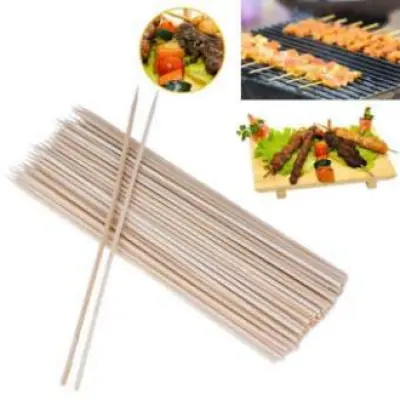 Picture of 100 pcs bamboo stick bbq equipment ( 8 Inch ) (Brown)