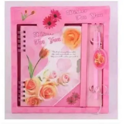 Picture of Lock Diary With Pen Gift Set,A0 (Multicolor)