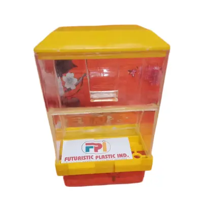 Picture of 1pcs Premium China Model Bird Automatic Feeding Pot Hopper (এক ফোটা খাবার অপচয় হয় না)